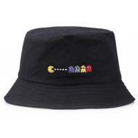 ❍✕♤ Korean Cartoon Embroidered Pot Cap Eating Bean Fisherman Cap Sunscreen Cap