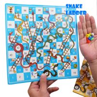 25cm Portable Paper Snake Ladder Flight Chess Set Board Game Children Funny Family Party Games Toys for Kids Board Games