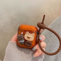 (พร้อมส่ง) เคสแอร์พอต เคสAirPods1/2 เคสAirPods pro/pro2 ลายหมีกาแฟ ซิลิโคลนนุ่ม