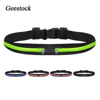 Geestock Waterproof Sport Running Belt Bag Jogging Outdoor Waist Pocket  Mens Womens Portable Cycling Pounch Money Phone Pack Running Belt