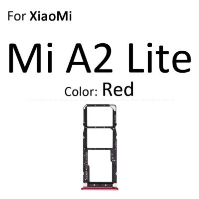 ช่องใส่ซิมการ์ดช่องเสียบถาดเครื่องอ่านตัวเชื่อมต่อที่ใส่ Adapter Micro Sd สำหรับเปลี่ยน6x Xiaomi Mi A2 Lite