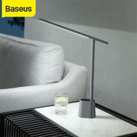 Baseus โคมไฟตั้งโต๊ะ LED อัจฉริยะ ความสว่างอัตโนมัติ ห้องนอน ข้างเตียง สํานักงาน สตูดิโอ การศึกษา โคมไฟกลางคืน แบบชาร์จไฟได้ wdf