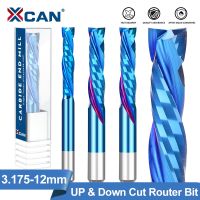 【DT】hot！ XCAN Compression Milling Cutter 3.175-12mm Woodwork   DOWN Cut Router Bit Flutes Carbide End Mill