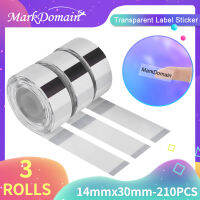 【2023】3 Rolls Phomemo Transparent Label Waterproof Anti-Oil Scratch-Resistant Thermal Printing Label for D30 Printer