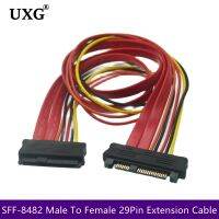 SAS דיסק קשיח כונן SFF 8482 זכר SFF 8482 נקבה SAS כבל 29Pin הארכת כבל כבל 0.5m 50cm