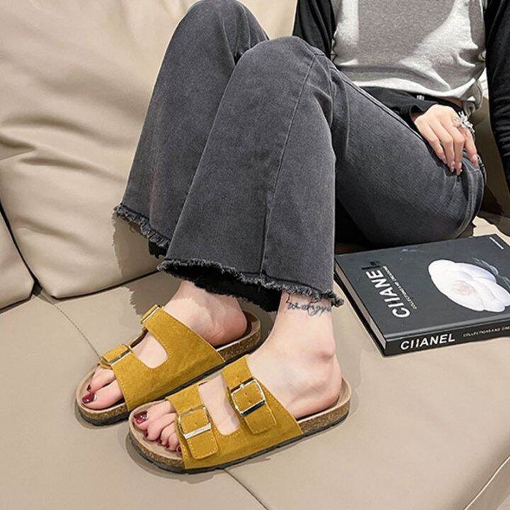 ya-zhou-long-birkenstocks-วินเทจของผู้หญิง-สไตล์บาร์บี้-รองเท้าแตะแพลตฟอร์ม-birkenstock-แบบลำลอง-รองเท้าชายหาดสไตล์รีสอร์ทสุดเท่ของผู้หญิง