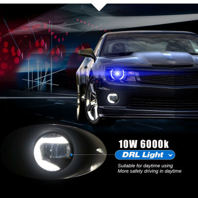 Buildreamen2 Car LED Projector Fog Light DRL Daytime Running Light White 12V For Infiniti FX FX45 FX50 FX30D FX35 FX37 2006-2015