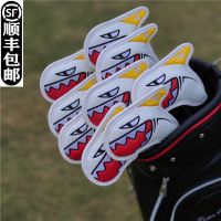 Korean version of the shark personality golf club cover head cover protective cover head cap set iron set wooden set new J.LINDEBERG DESCENTE PEARLY GATES ANEW FootJoyˉ MALBON Uniqlo