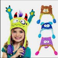 【cw】 PushHat setBaby Hat Earflap CapGift KidsAnimal DanceDog MonkeyBonnet Sponge