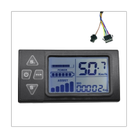 24V 36V 48V 60V S861 LCD Ebike Display Dashboard Meter for Electric Bike BLDC Controller Control Panel(SM Plug)