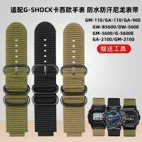 สายนาฬิกาข้อมือ16มม. 18มม. สำหรับสายผ้าไนลอน G-Shock DW-5600 GW-B5600 GM110 GA110 GM2100 GA900สายรัดข้อมือของผู้ชาย AE1200