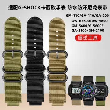 Leather strap watchband convex modified watch chain for GM-2100