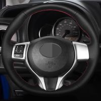 【YF】 Black Faux Leather Car Accessories Steering Wheel Cover For Toyota Yaris Verso S Vitz Ractis Subaru Trezia 2011-2015