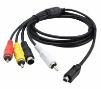 AV A/V TV Video Cable Cord Lead For Sony Camcorder Handycam DCR-DVD150E DVD201E