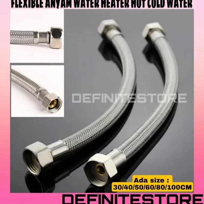 BISA COD selang flexible 100 cm / 1m hot and cold water heater kran shower  good /SELANG SHOWER/SELANG PIPA/KRAN AIR WASTAFEL/KRAN AIR PLASTIK/PIPA PVC  | Lazada Indonesia