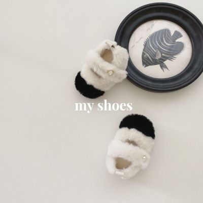 [COD] Baby shoes winter new 0-2 years old baby girl fragrant warm non-slip soft bottom step front