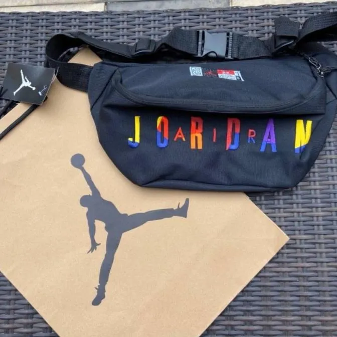 air jordan rainbow waist bag