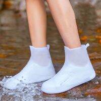 【CW】 Shoe Cover Outdoor Rainy Days Silicone Material Shoes Protectors Thicker Non-slip Reusable