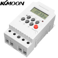 KKmoon นาฬิกาดิจิตอลตั้งโปรแกรมได้ AC 220V 25A ราง Din ตัวควบคุมสวิตช์ตั้งเวลาอิเล็กทรอนิกส์พร้อมนาฬิกาหน้าจอ LCD