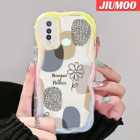 JIUMOO เคส Y5s สำหรับ VIVO Y19แบบเรียบง่ายเคสเนื้อครีมนิ่มกันกระแทกเคสโทรศัพท์โปร่งใส TPU แบบเจลป้องกันการตกหล่นซิลิกาแบบใสฝาครอบป้องกันเลนส์กล้องถ่ายรูป