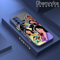 เคส Chenyyka สำหรับ OPPO A54 5G A74 5G A54 4G เคสลายการ์ตูนเคสโทรศัพท์แฟชั่นบางฝ้าเคสแข็งกันแรงกระแทกเคสซิลิโคนลายขอบสี่เหลี่ยมคลุมทั้งหมดป้องกันเลนส์กล้องเคสนิ่ม