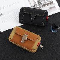 Fanny Male Casual Phone Sports Travel Waist Multi-function Belt Leather Purse Fashion Bag Pocket Men Outdoor Bum Mobile Pouch Running Belt