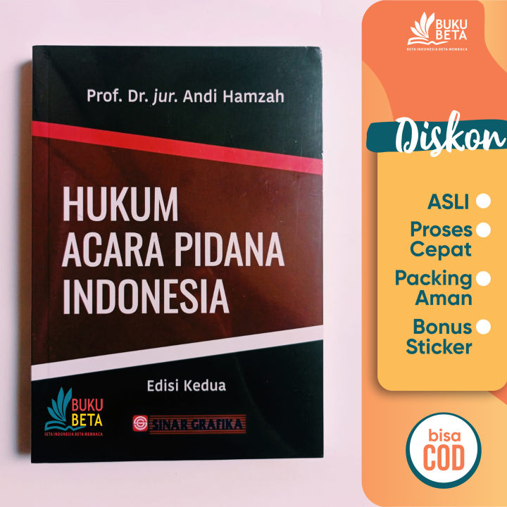 Buku Beta- Hukum Acara Pidana Indonesia - Andi Hamzah | Lazada Indonesia