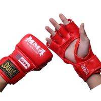 Jduanl S Sanda Muay Thai MMA เหมาะสำหรับถุงมือเปิดนิ้วศิลปะการต่อสู้การต่อสู้