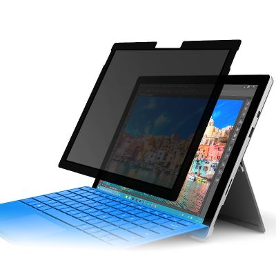 ฟิล์มป้องกันการแอบมองกาวกรอบแล็ปท็อปสำหรับ MicroSoft Surface Pro 4 / 5 / 6 / 7 +