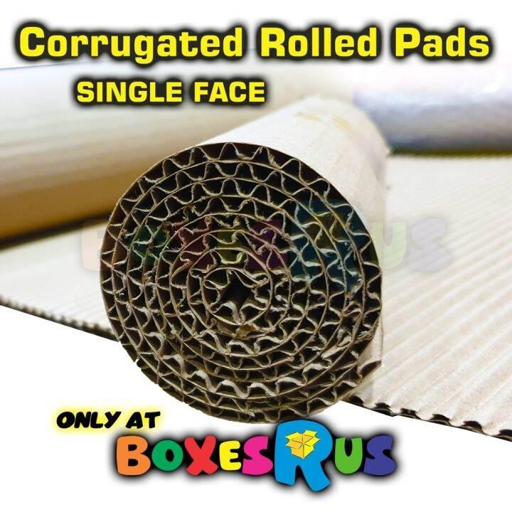 Rolled Carton 24 inches x 3 meters Single Face Corrugated DIY Cardboard