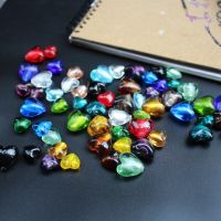 10Pcs 15mm 20mm Handmade Lampwork glass beads Heart Shape Loose Beads Foiled Multi-Color  for jewelry &amp;DIY Accessoires DIY accessories and others