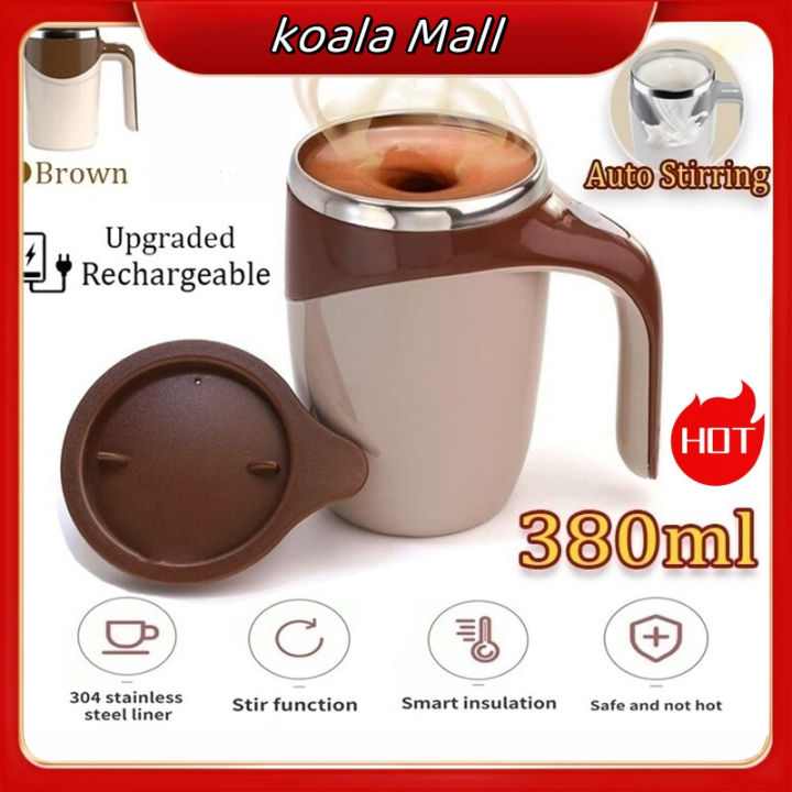 380ML Automatic Magnetic Self Stirring Auto Mixer Coffee Cup Mixer Thermal  Cup