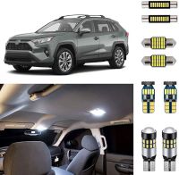 Kit De Luces Interiores LED Blancas Superbrillantes,Lámpara De Carga Para Maletero,6000K,Para Toyota RAV4, 2016, 2017, 2018, 2019, 8 Uds.