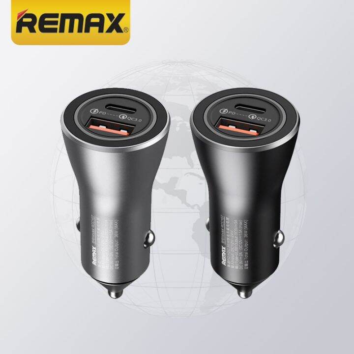 REMAX Car Charger USB TypeC 36W Outpout PD QC Fast Charging RCC107