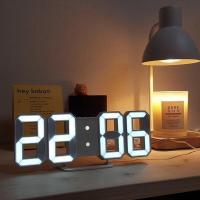 ZZOOI Hanging Decor Electronic Clock Alarm Clocks Creative Usb Plug-in Luminous Simple Fashion 3d Led Digital Clock For Room Wholesale