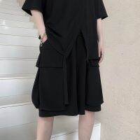 ซีรีส์ Yohji Yamamoto Diablo สไตล์ญี่ปุ่นกางเกงขาสั้นแฟชั่นเกาหลีโลโก้ทอดถนนกระเป๋าขนาดใหญ่ง่าย5นาทีของสินค้าใหม่2023