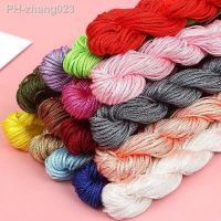 20m Pick Color 1mm Nylon Cord Thread Chinese Knot Macrame Rattail Rope For DIY Chinese Knot Jewelry Bracelet Making Findings DIY