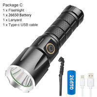 Asafee 2350 Super Brightness XHP50 LED Flashlight IPX4 Waterproof WIth 5 modes Spotlight 1000LM Torch Rechargeable Lantern Emergency light