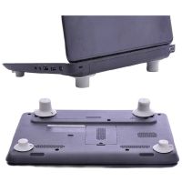 4Pcs/lot Laptop Cooling Feet Stand Notebook Heat Reduction Holder PVC Office Laptap Table Accessories Air Exhaust Base Bracket Laptop Stands