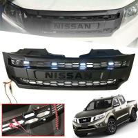 กระจังหน้า navara กระจัง นาวารา LED รุ่น NP300 ไฟขาว 4 จุด งานไทย ABS คุณภาพสูง