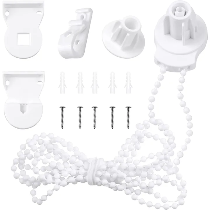 Roller Blind Fittings Kit, Roller Blinds Brackets with Beaded Chain