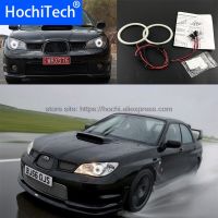 Hochitech ไฟ Led สีขาว Smd สว่างพิเศษ2000lm Drl การวิ่งเวลากลางวันชุดแหวนทรงกลด12V สำหรับ Subaru Impreza 2006 2007