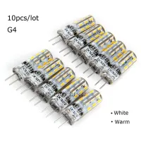 【❂Hot On Sale❂】 gaqiugua6 10ชิ้น/ล็อต3W G4โคมไฟ Led Ac Dc 12V Smd 3014สีขาว/อบอุ่นแสงสีขาว360องศามุม