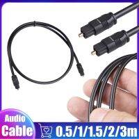 Kabel Audio Optik Digital 0.5M-3M Toslink Male To Male SPDIF MD DVD Kabel Serat Berlapis Emas untuk TV CD Player PS3 Xbox