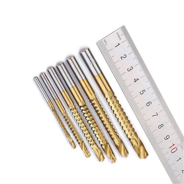 hh-ddpj6pcs-drill-power-tool-drill-wood-cutter-high-speed-steel-twist-sawtooth-drill-3mm-4mm-5mm-6mm-6-5mm-8mm