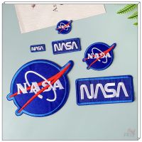 แผ่นรีดติดเสื้อ ลาย NASA สําหรับสํารวจพื้นที่  แผ่นแพทช์รีดติดเสื้อ DIY (6 แบบ) 1 ชิ้น