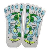 【YD】 Hot Sale Acupressure Socks Physiotherapy Massage Tired Feet Reflexology Foot English Illustration