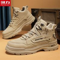 【Ready】? Pu- t boots for men 23 new autumn ish sle retro outdoor airg sports and lsure - work boots