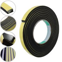 5M 3/2x10mm Door Seal Strip Single Sided Adhesive Waterproof Stripping Foam Sponge Rubber Strip Tape For Window Seal Door Seal Adhesives Tape