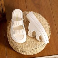 【July】 Xiaoxiangfeng non-slip slippers womens summer outer 2023 new muffin thick bottom fashion beach word sandals